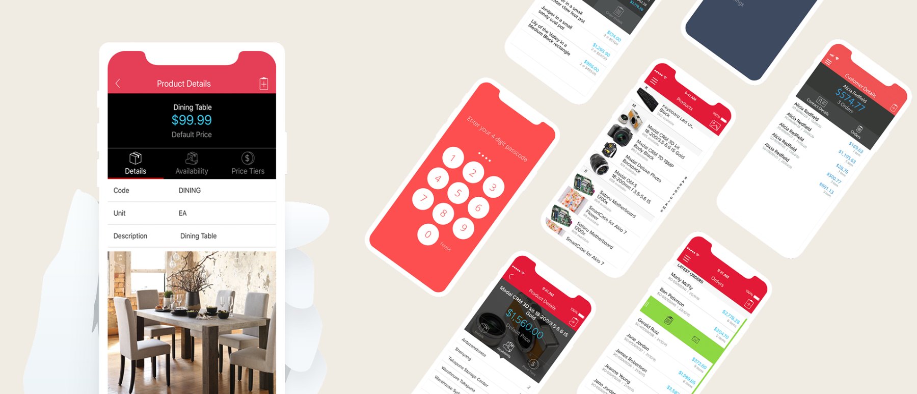 Unleashed mobile app screens across key flows